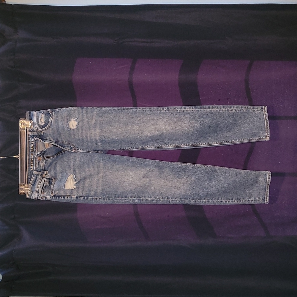 AE Stretch Mom Straight Jeans